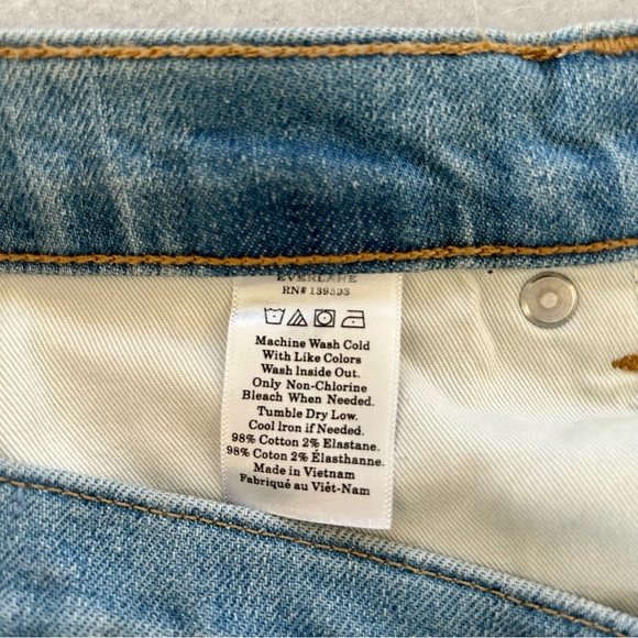 EVERLANE the High-Rise Essential Skinny Jean in Light Blue 28 - Picture 10 of 11